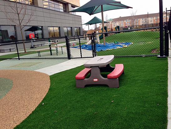 Artificial Grass Photos: Artificial Grass Installation Cedar Hills, Oregon Playground Flooring, Above Ground Swimming Pool