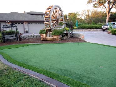 Artificial Grass Photos: Fake Turf Barlow, Oregon Putting Green Flags, Front Yard Landscaping